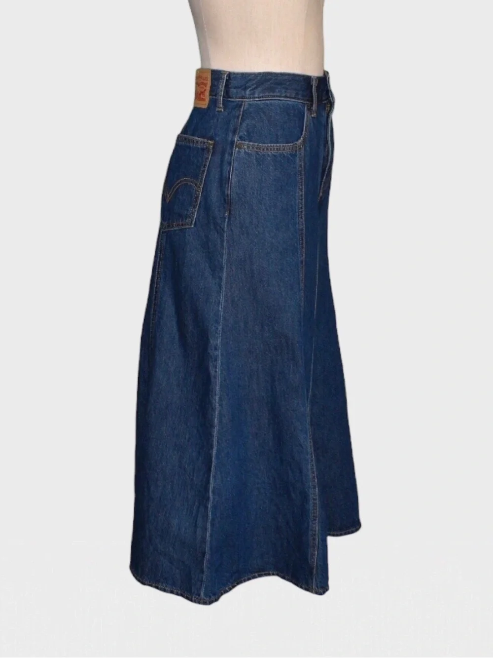 Levi’s Cotton Denim A-Line Skirt